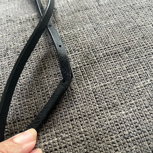 Michael Kors Collection Sedona Crescent Italian Leather Black Purse - Picture 6 of 16